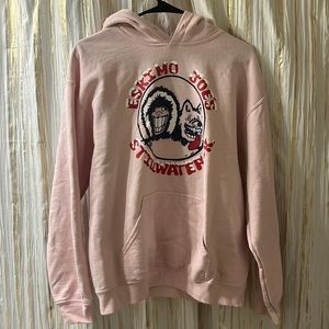 Eskimo joe light pink hoodie